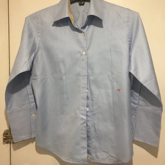 Pink Tartan Tops - VINTAGE PINK TARTAN BLOUSES SIZE 12